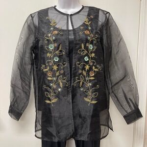 Jordan Women's Size Small Dressy Sheer Blouse w/Camisole